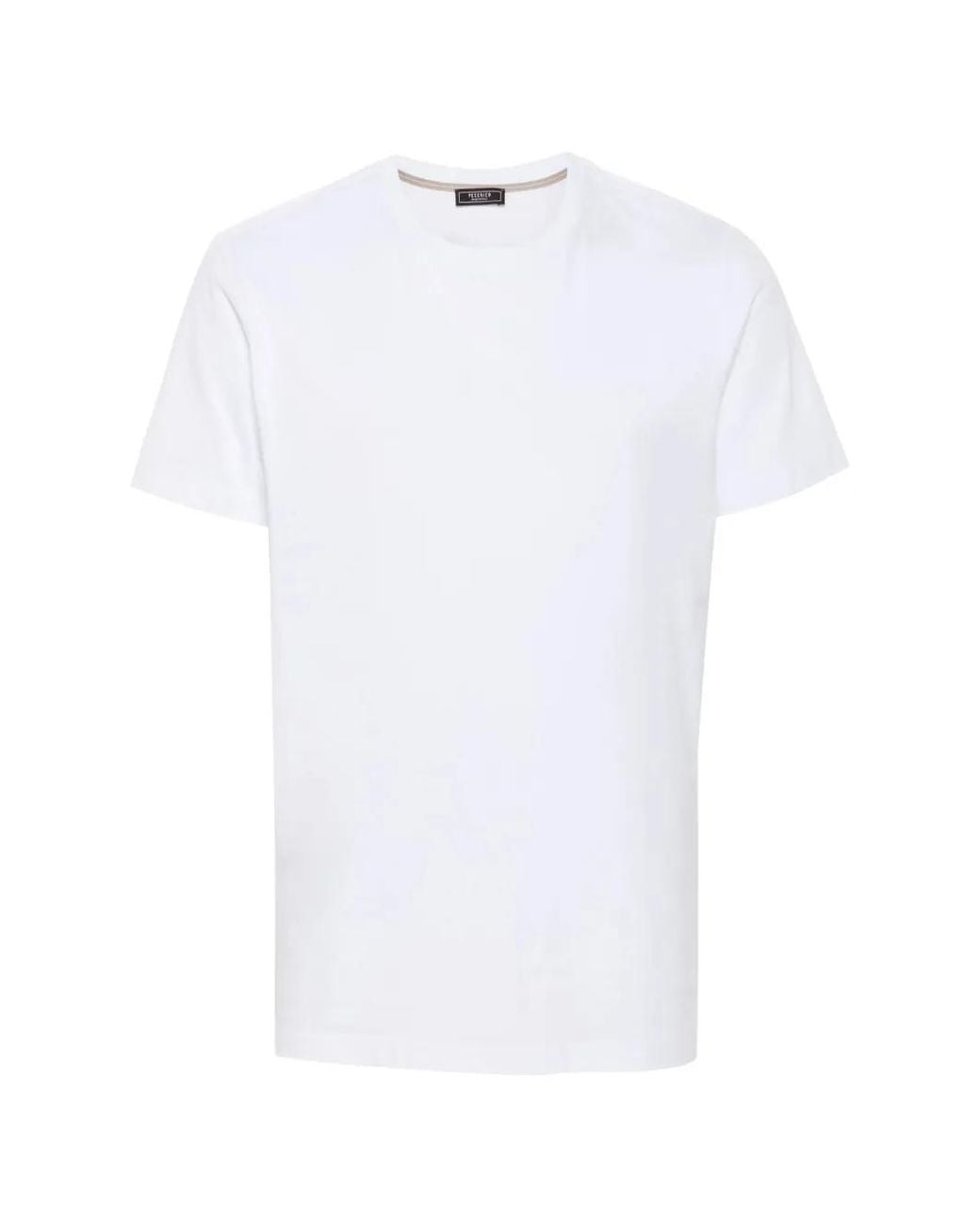 Peserico White Logo-Print Cotton T-Shirt for men