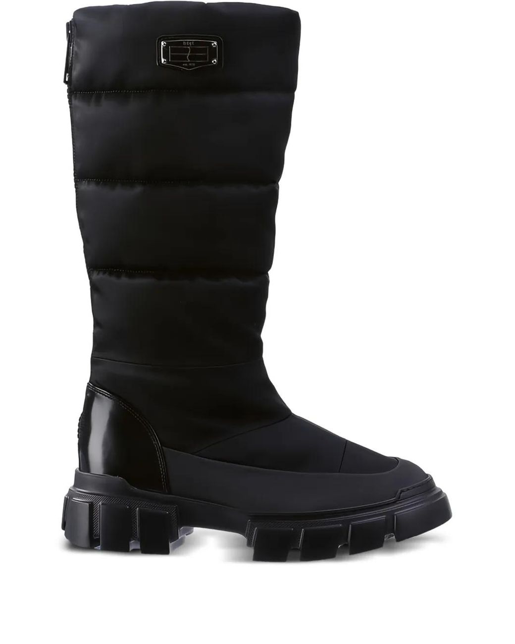 Högl Black Harvey Quilted Knee-High Boots