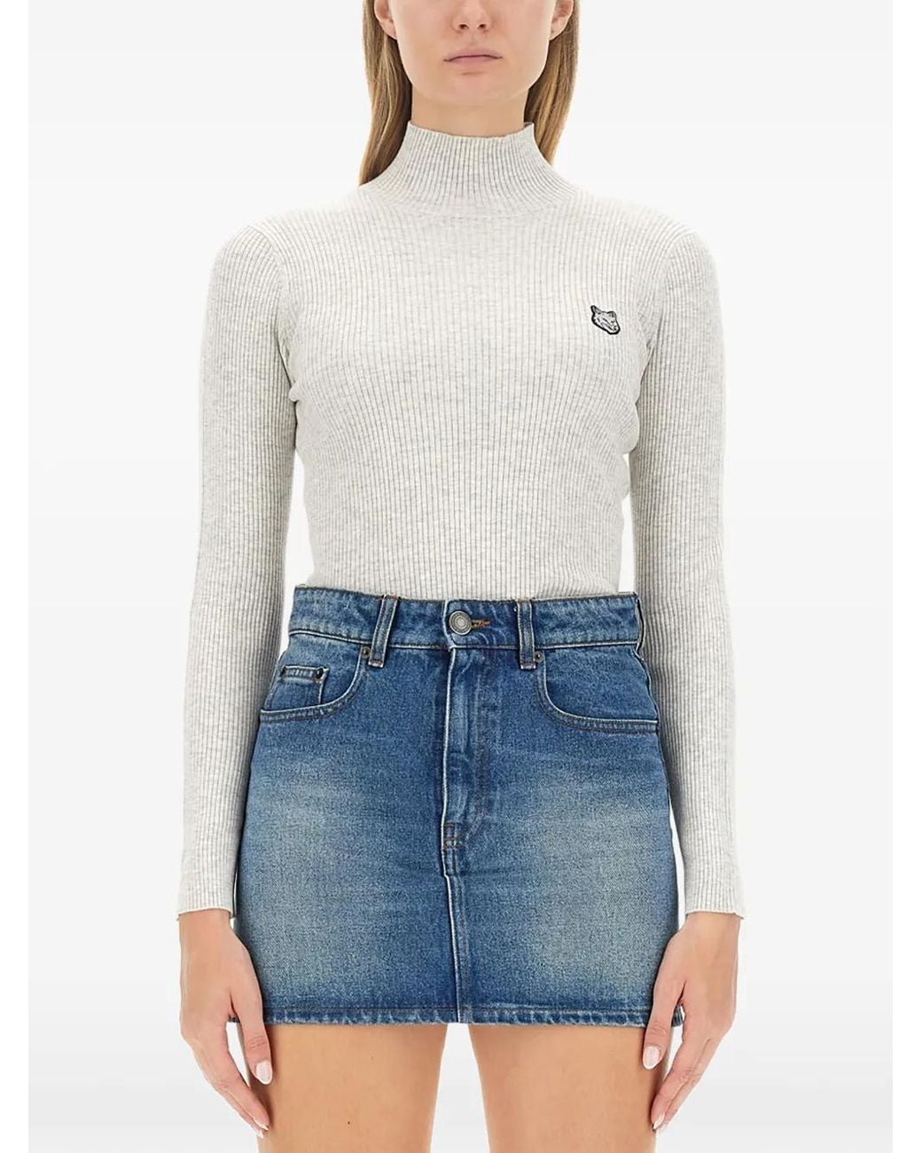 Maison Kitsuné Blue Fox Patch Jumper
