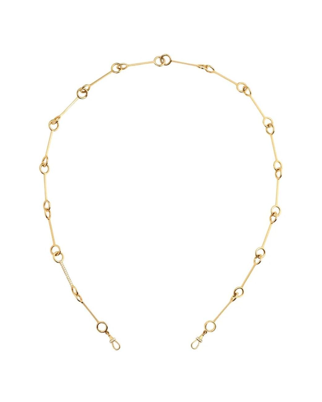 Marie Lichtenberg White Diamond Stick-Chain Necklace