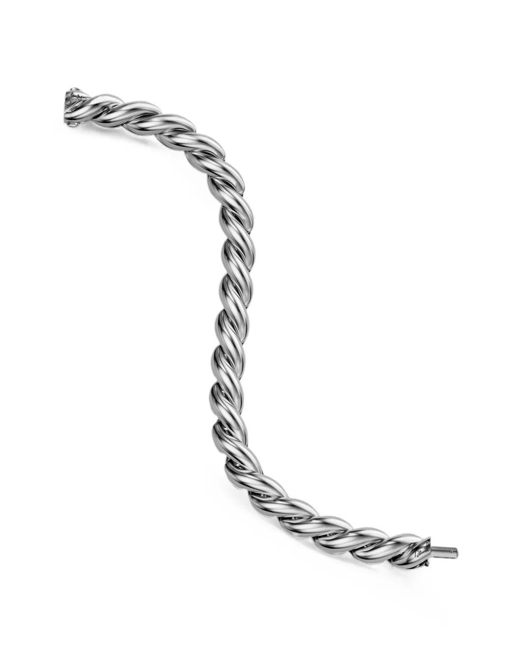 David Yurman Black Sculpted Cable-Chain Bracelet