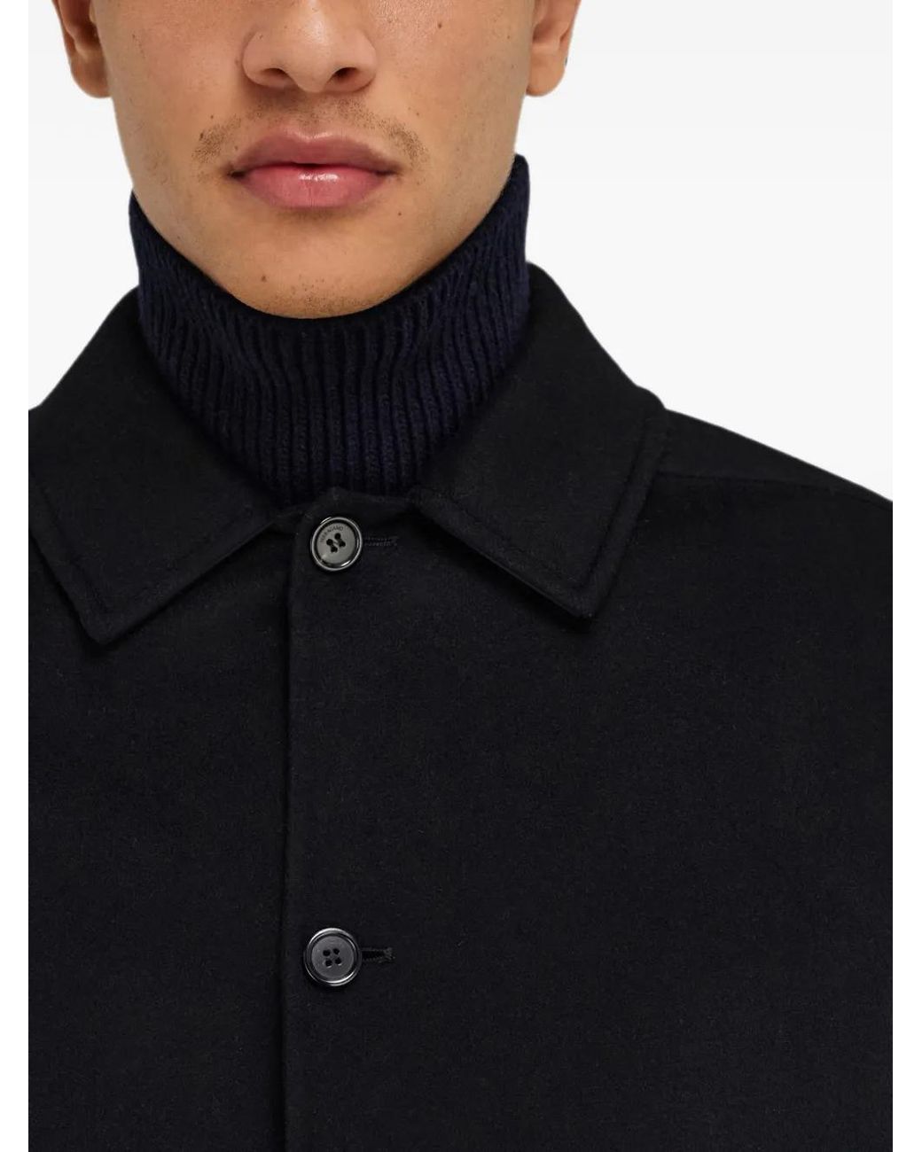 Ferragamo Black Wool And Cashmere Blouson for men