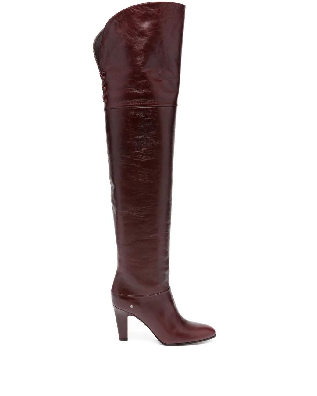 Chloé Brown 90Mm Eve Leather Boots