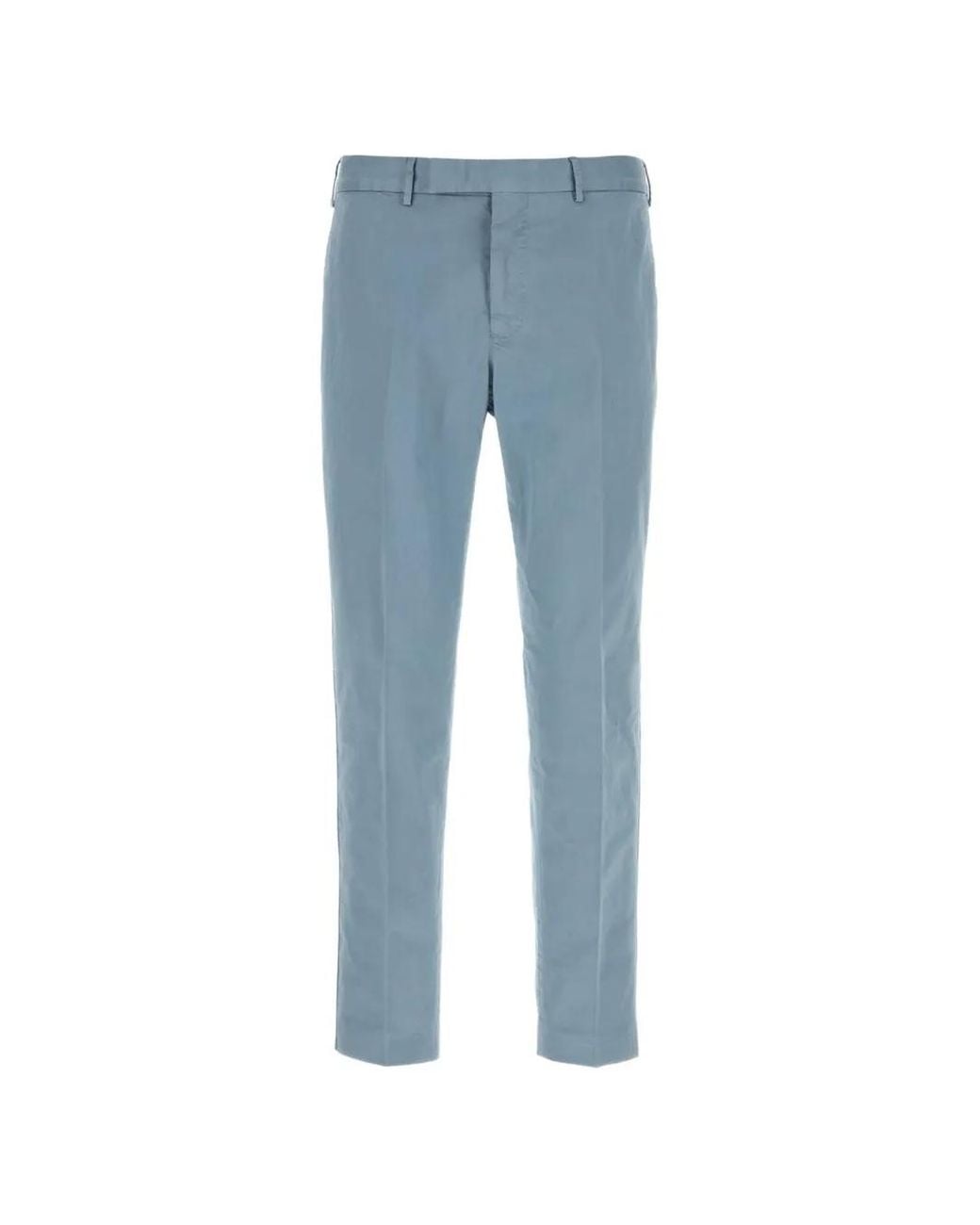 PT Torino Blue Stretch Trousers for men