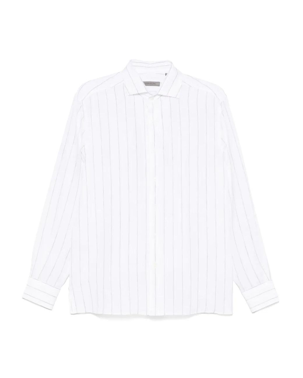 Corneliani White Linen Shirt for men