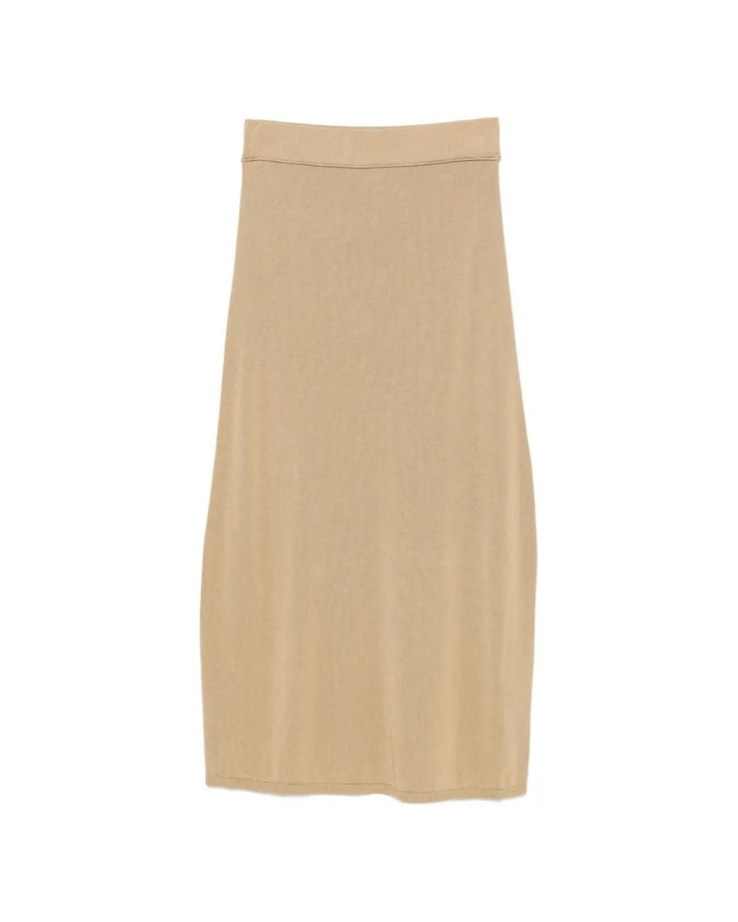 Totême Natural Long Knit Skirt