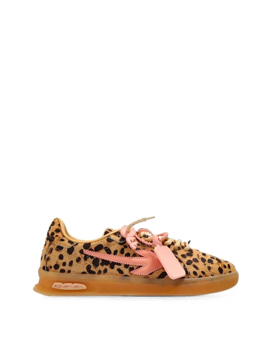 Off-White c/o Virgil Abloh Brown End Of Play Leopard-Print Sneakers