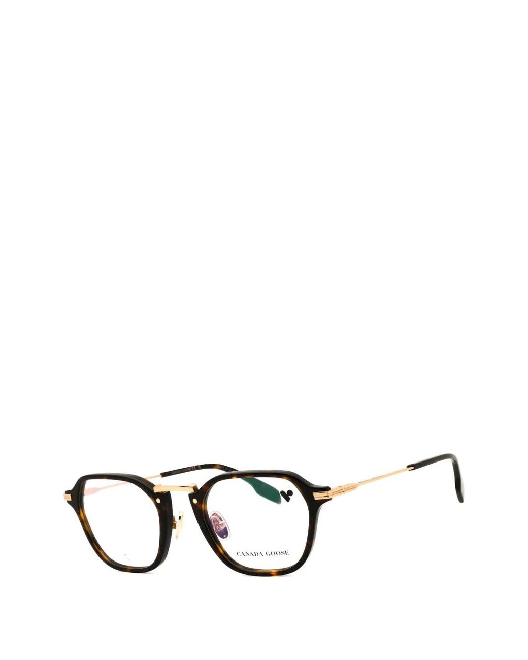 Canada Goose Black Round-Frame Glasses