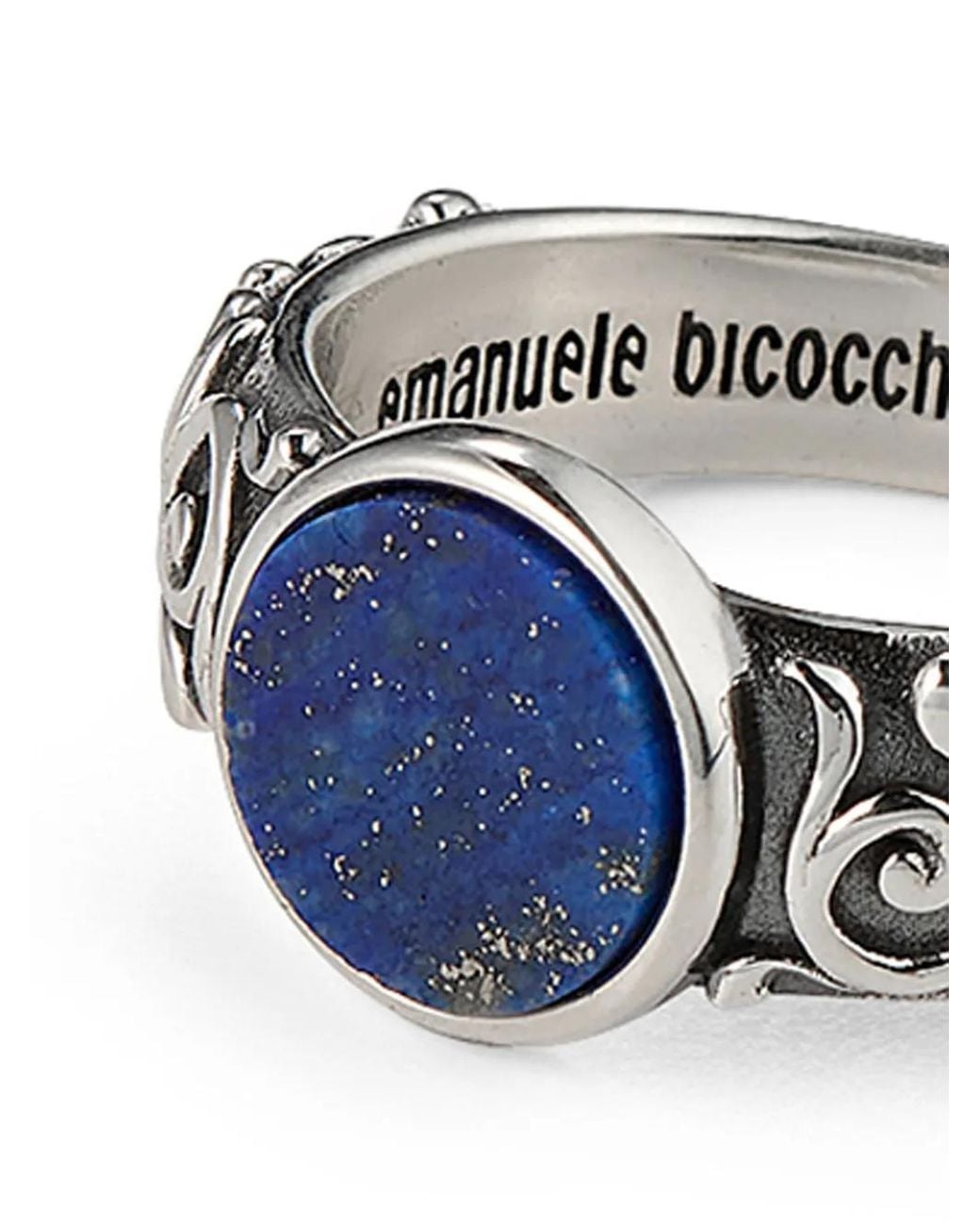 Emanuele Bicocchi Blue Arabesque Malachite Ring