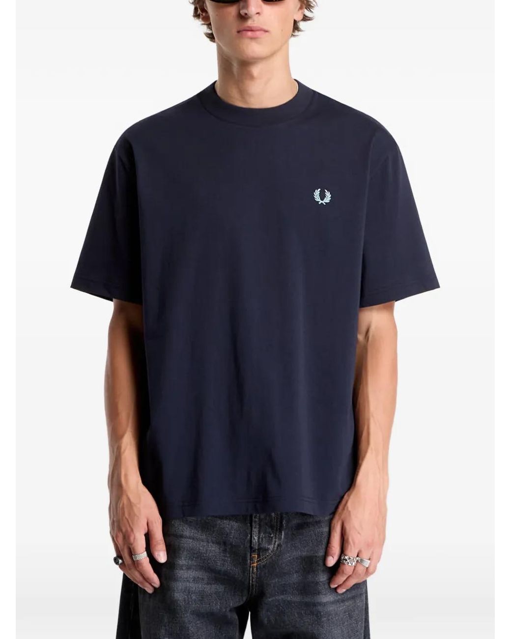 Fred Perry Blue 1952 Graphic-Print T-Shirt for men