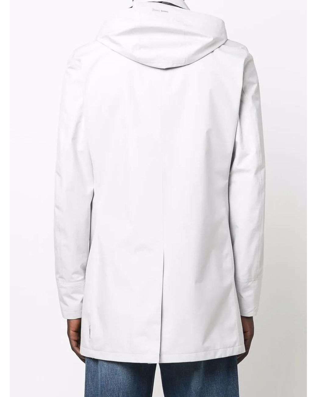 Chaqueta Laminar Impermeable Con Capucha Herno de hombre de color White