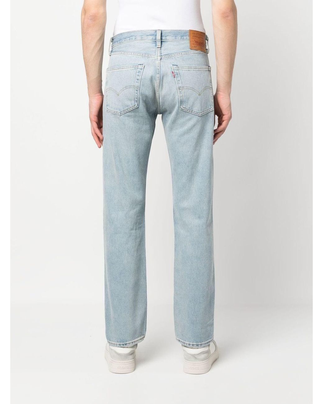 Levi's Mid-rise Straight-leg Jeans in Blue for Men | Lyst