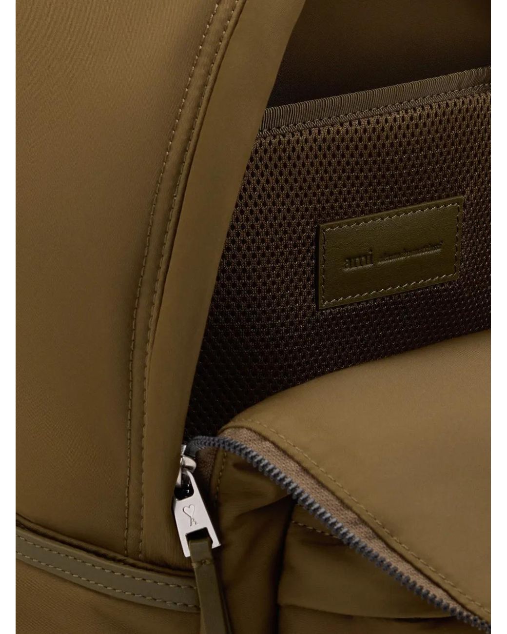 AMI Green Nylon Marcel Backpack