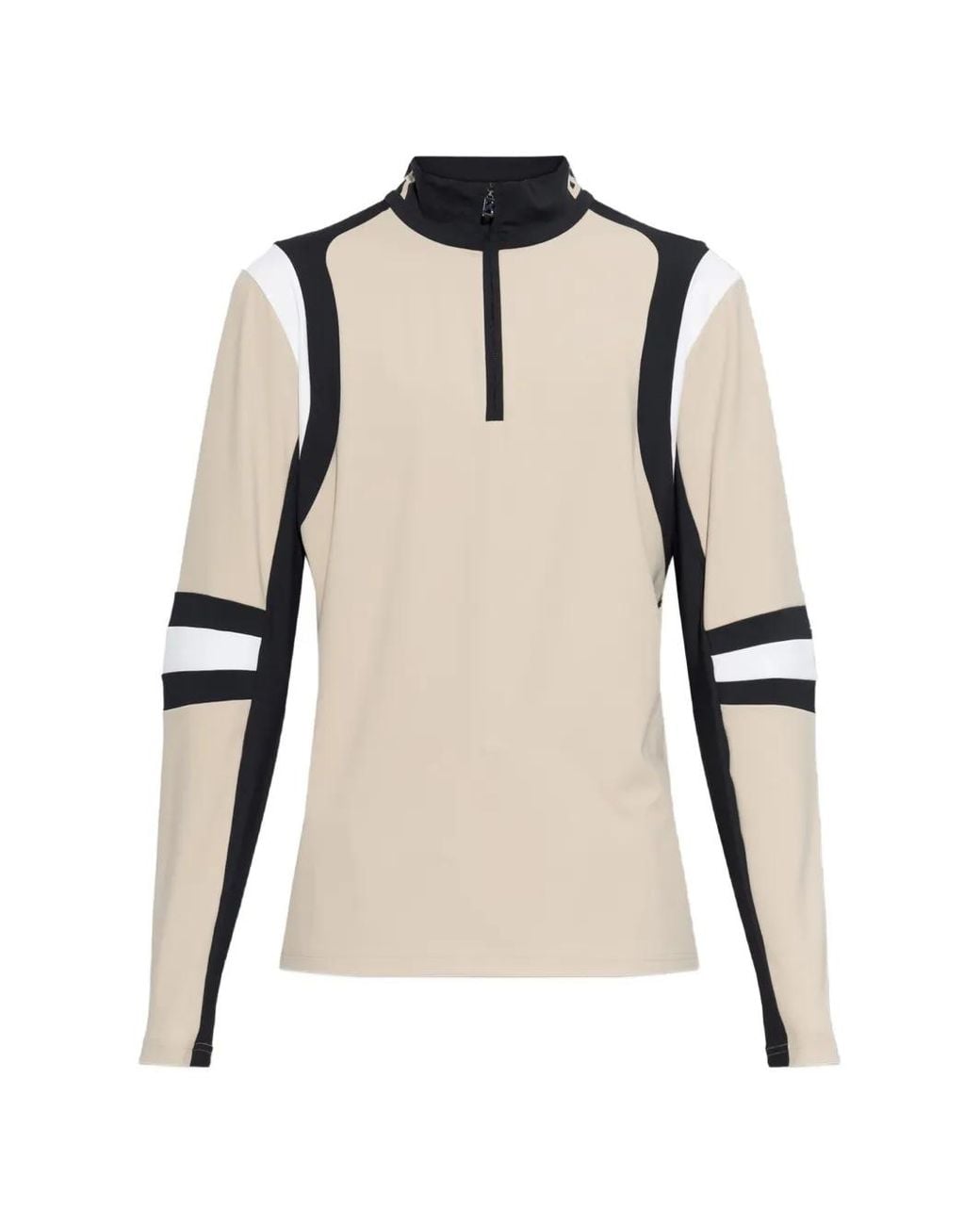 Bogner Natural Clark Panelled Turtleneck Top for men