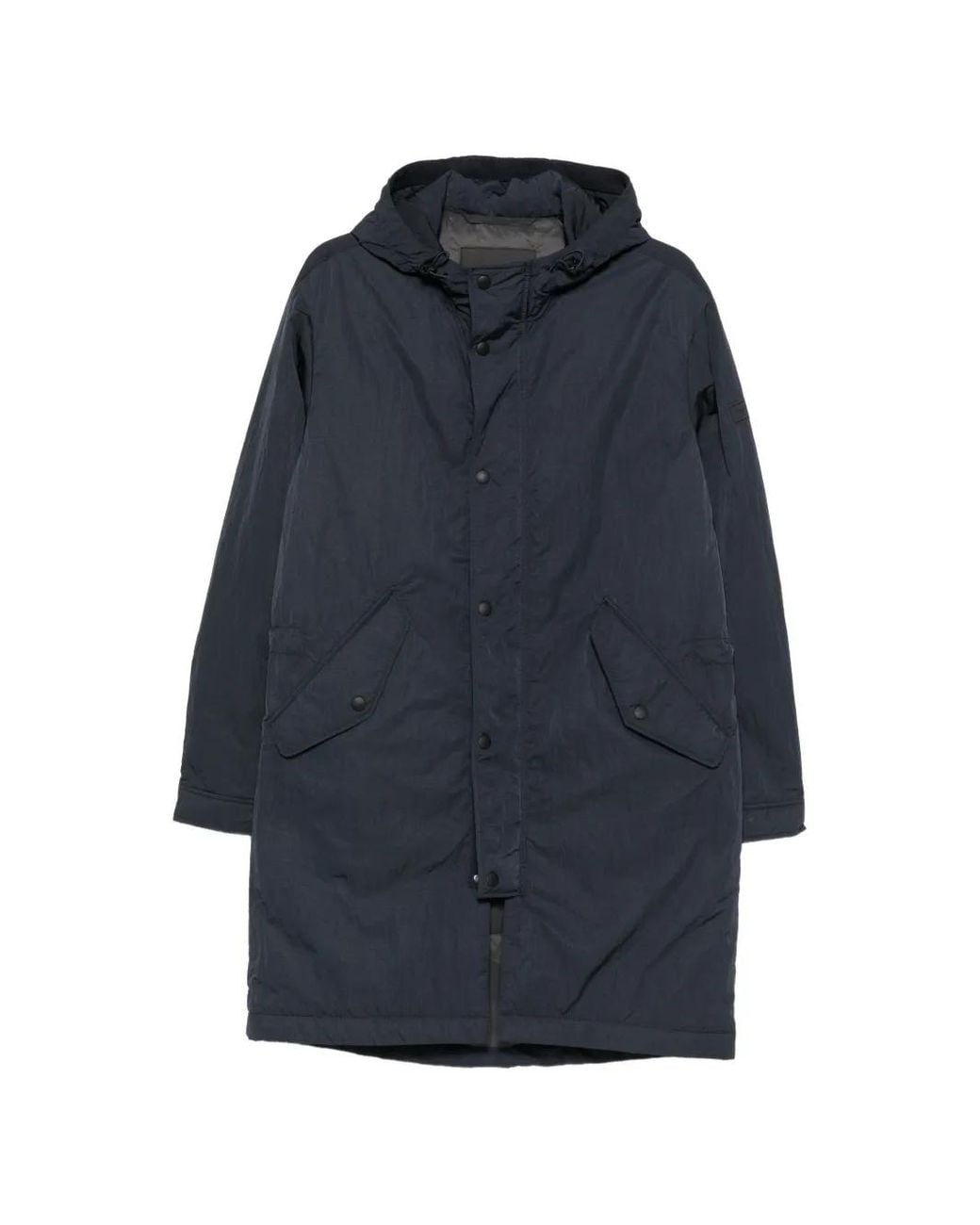 Marc O' Polo Blue Logo-Patch Coat for men