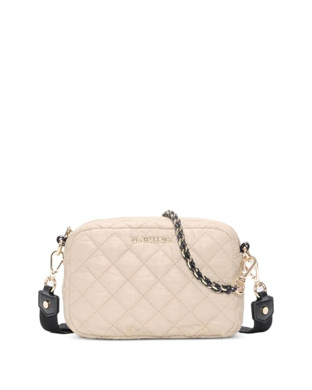 MZ Wallace Natural Crosby Quilted Crossbody Bag