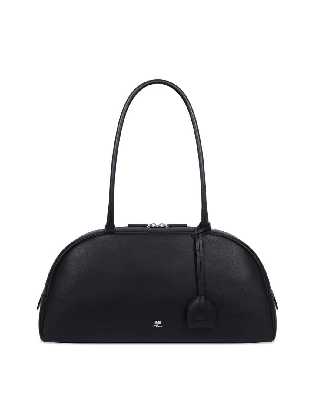 Courreges Black Monday Leather Bag