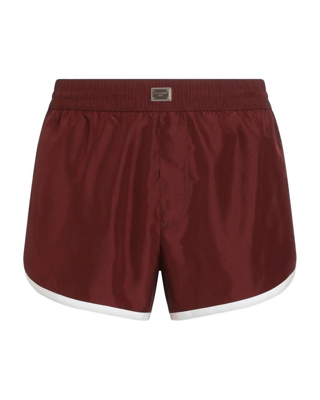 Dolce & Gabbana Red Short Swim Trunks With Tag for men