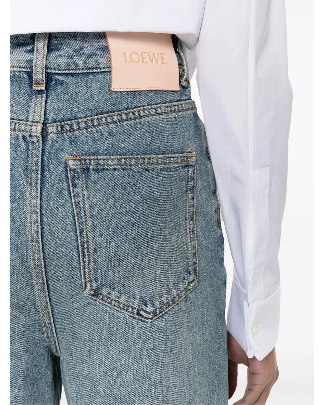 Loewe Blue High Waisted Denim Jeans