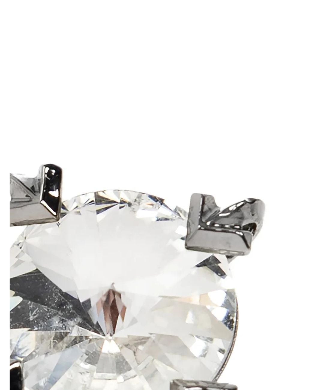 Off-White c/o Virgil Abloh White Arrows Crystal Stud Earrings for men