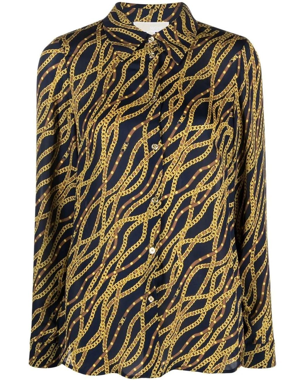 MICHAEL Michael Kors Blue Graphic-print Shirt