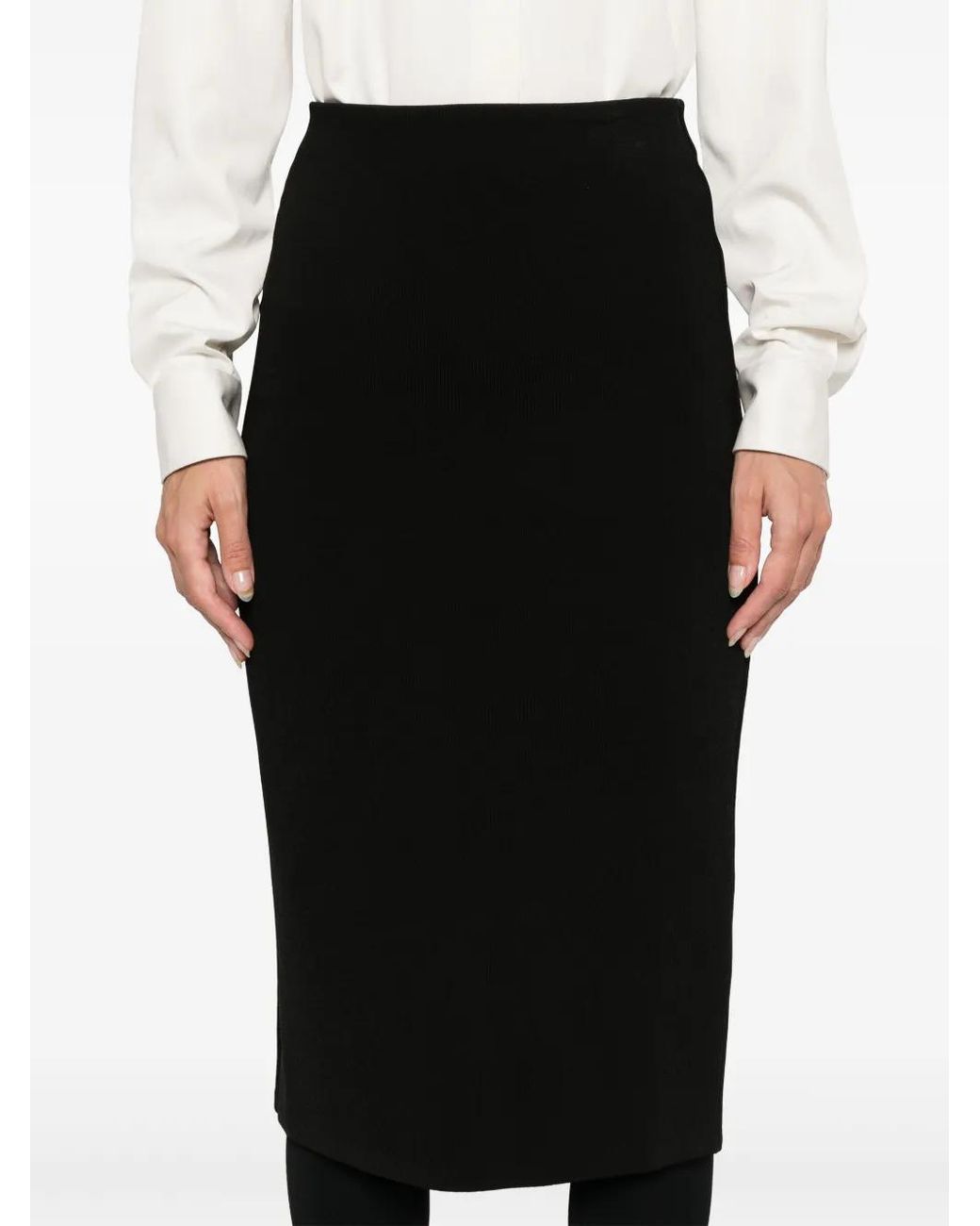 The Row Black Hodette Skirt