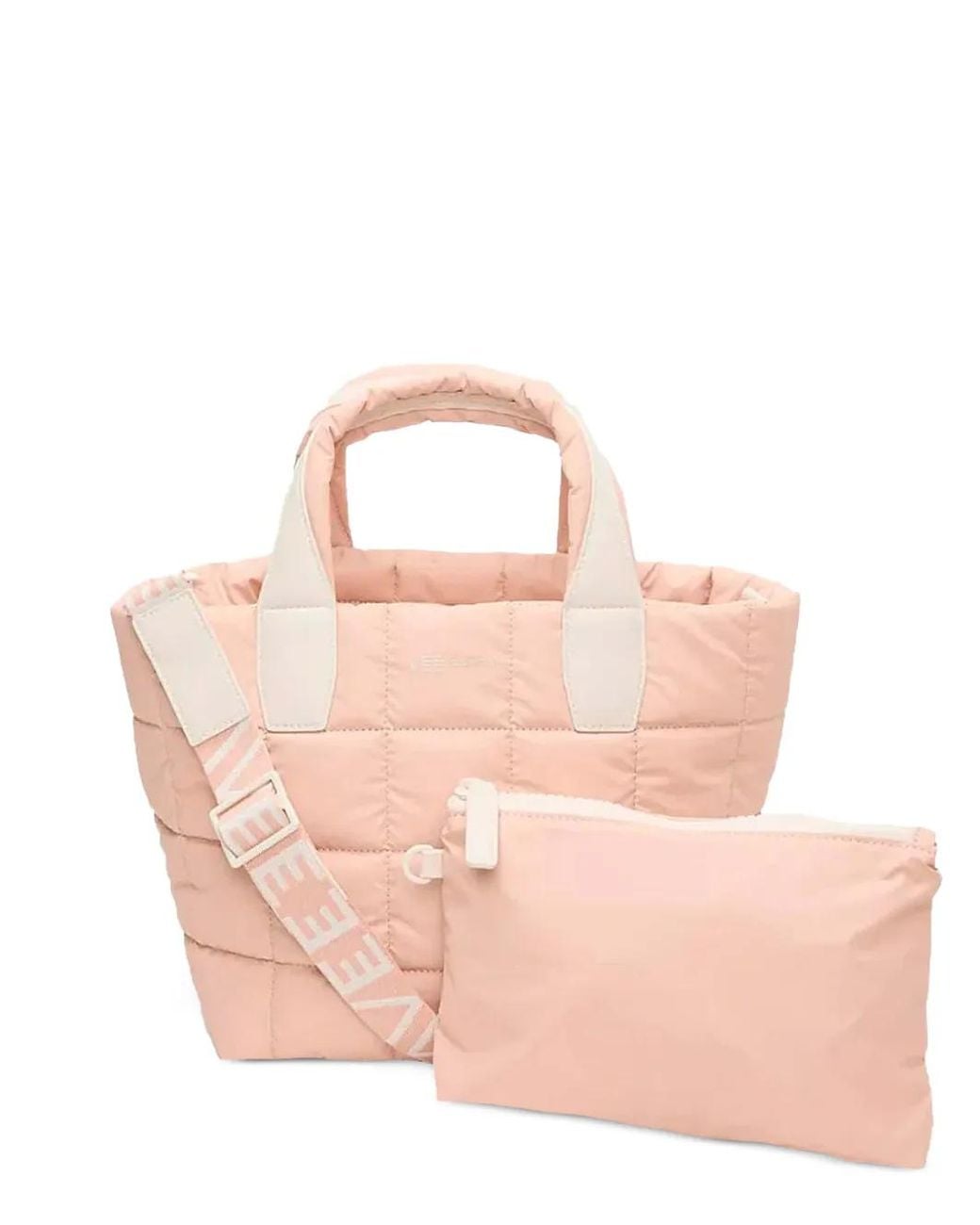 VEE COLLECTIVE Pink Porter Quilted Tote Bag