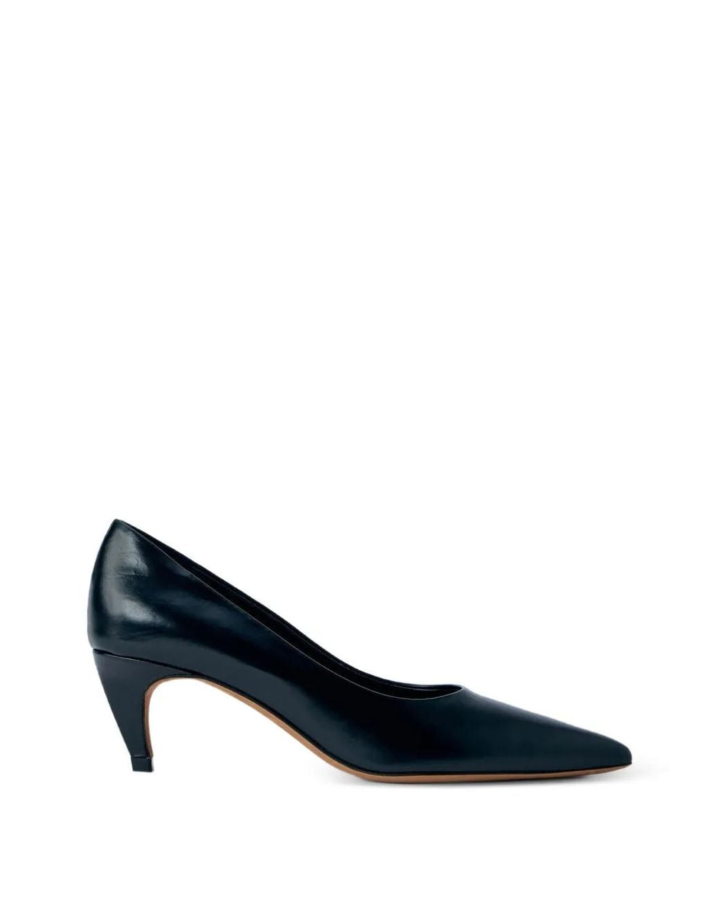 Jude Blue Blade Pointed-Toe Leather Pumps