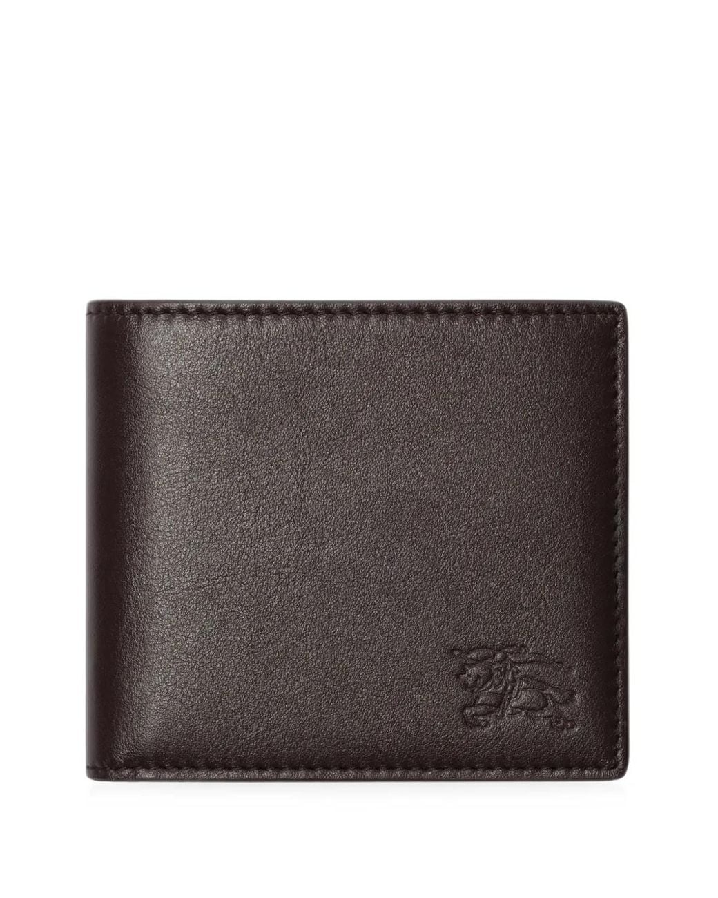 Burberry Black Pop Check Bifold Coin Wallet for men