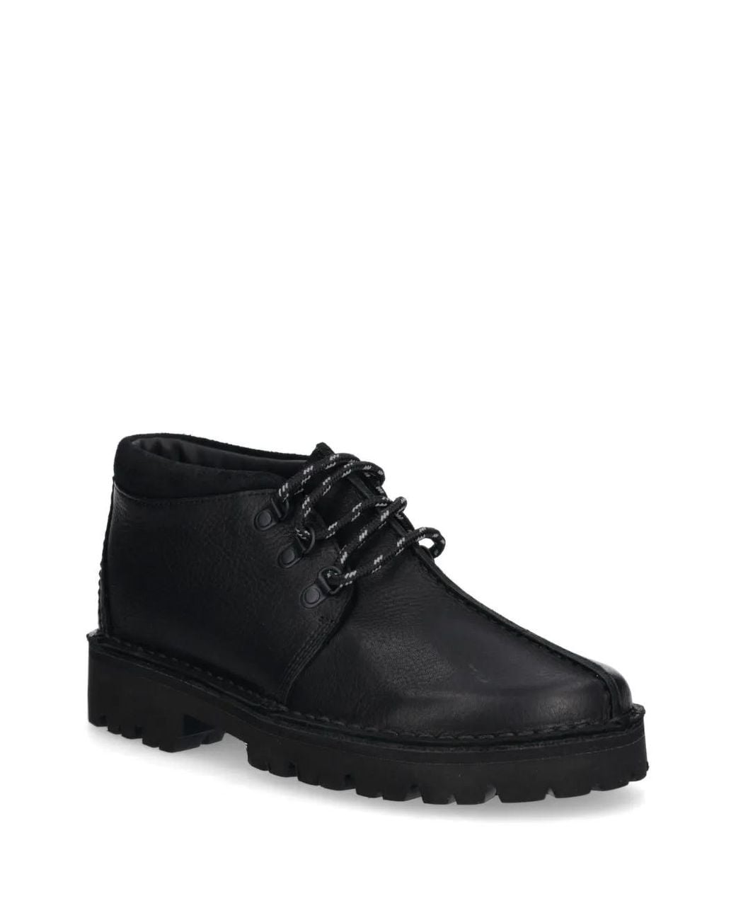 Clarks Black Trek Hike Derby Shoes for men