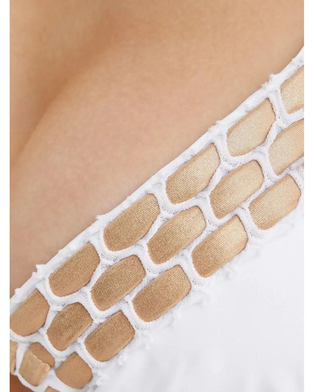 Beach Bunny White Kira Braided Bikini Top