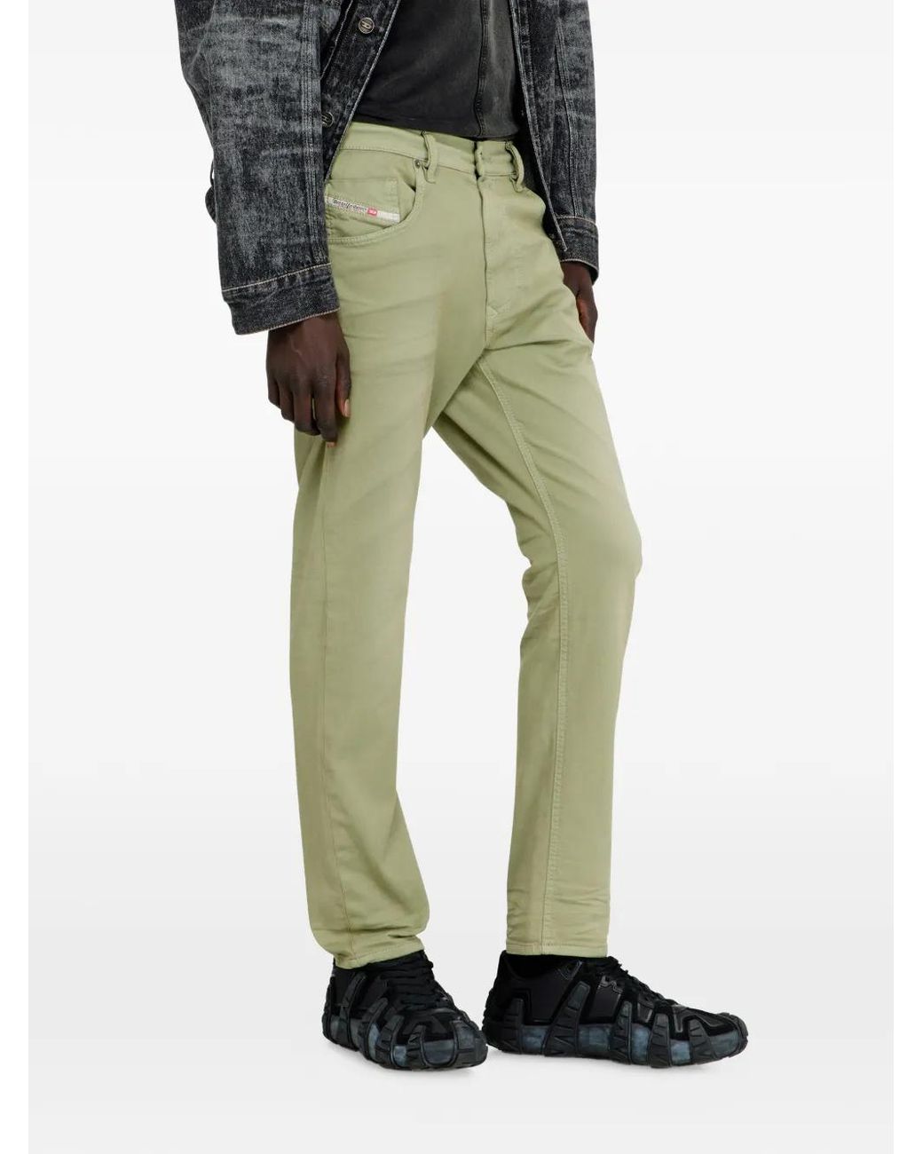 DIESEL Green Joggjeans Taille Droite 2032 D-Krooley-Bw for men