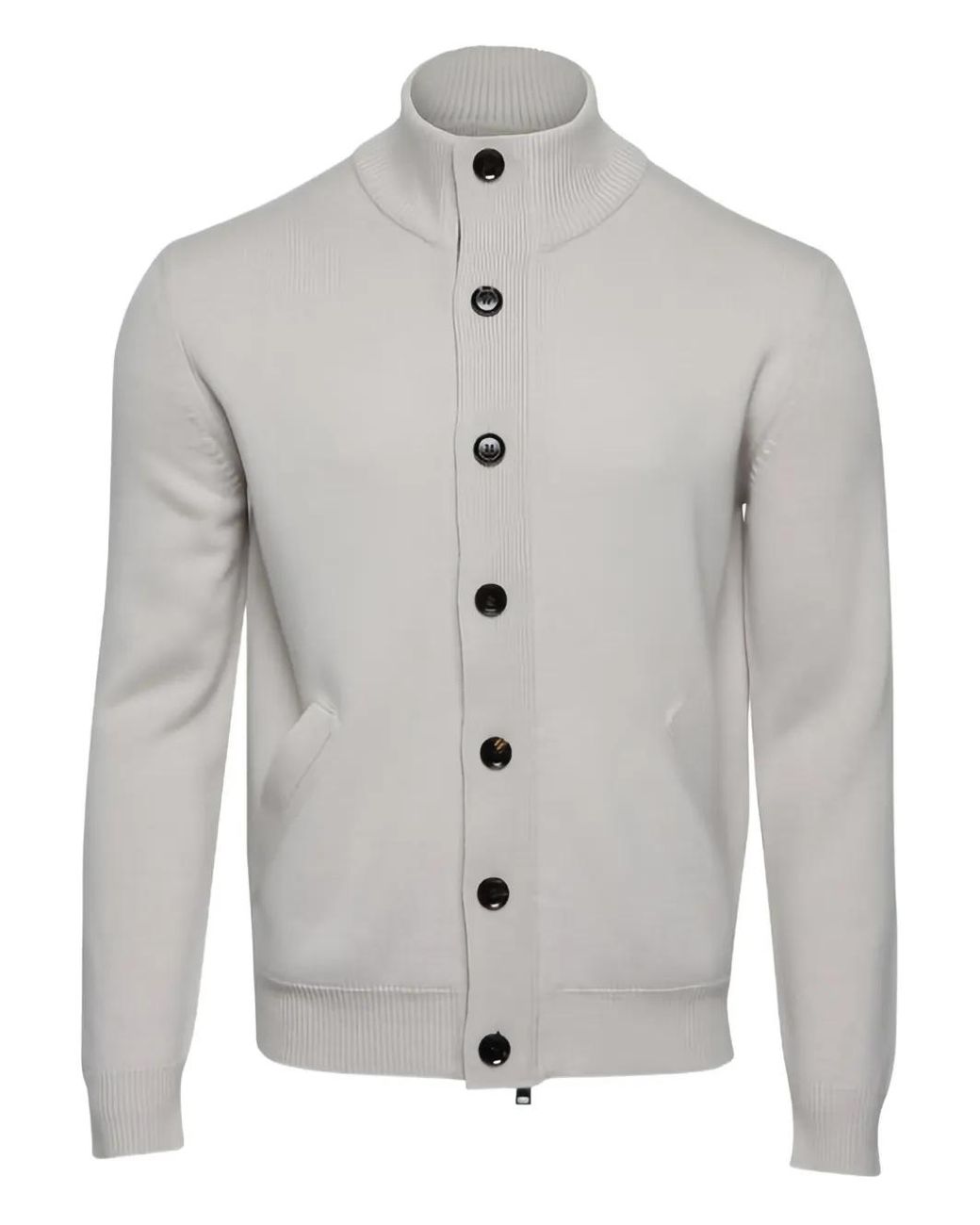 Brioni White Cashmere Cardigan for men