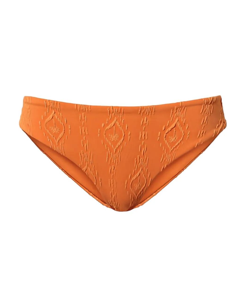 Twinset Orange Bas De Bikini À Motif Embossé