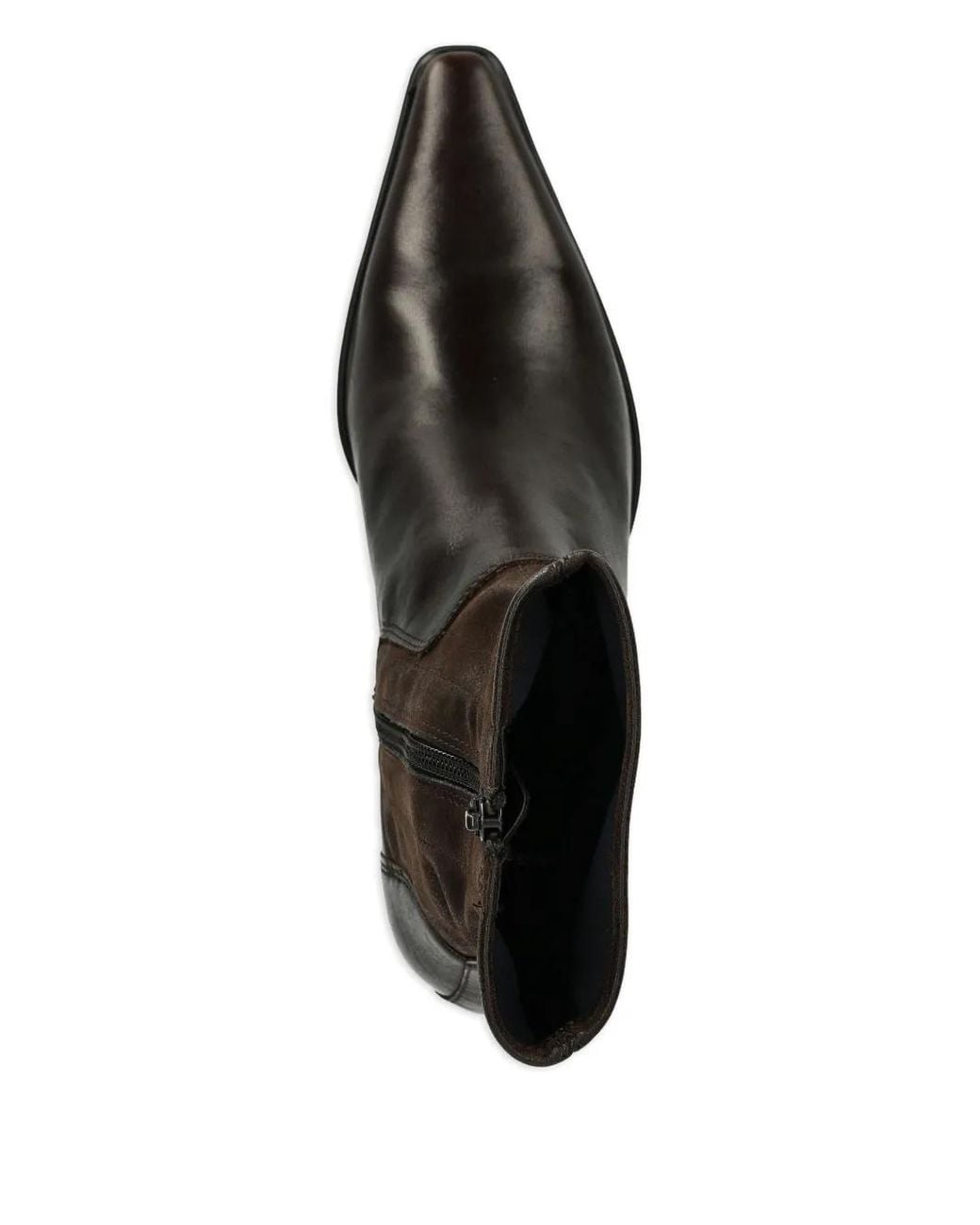 Vagabond Brown Giselle Pointed-Toe Block-Heel Ankle Boots