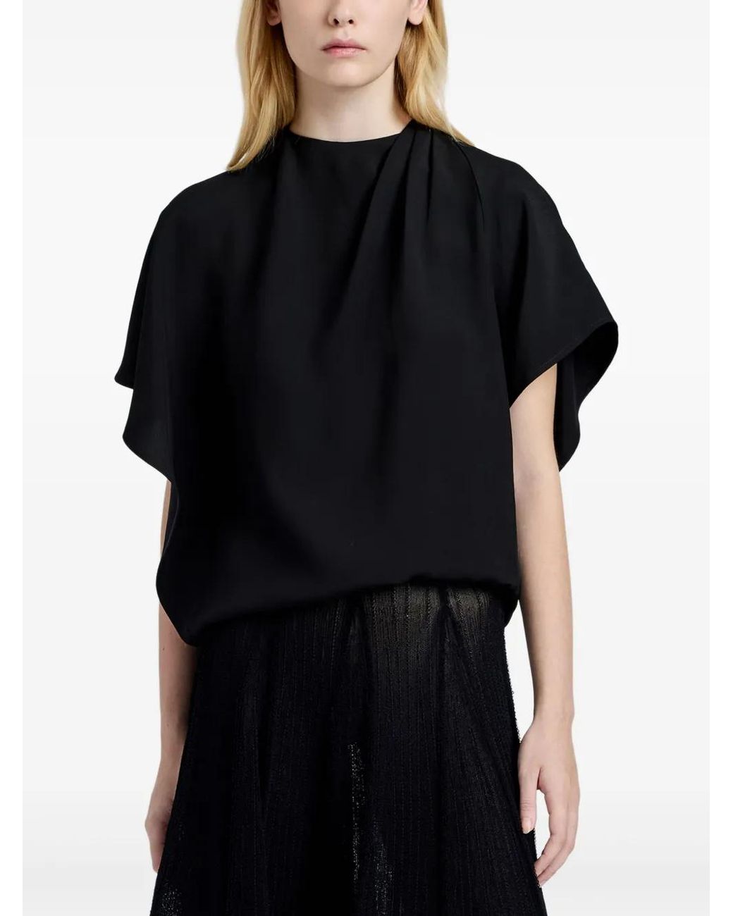 Proenza Schouler Black Etta Blouse