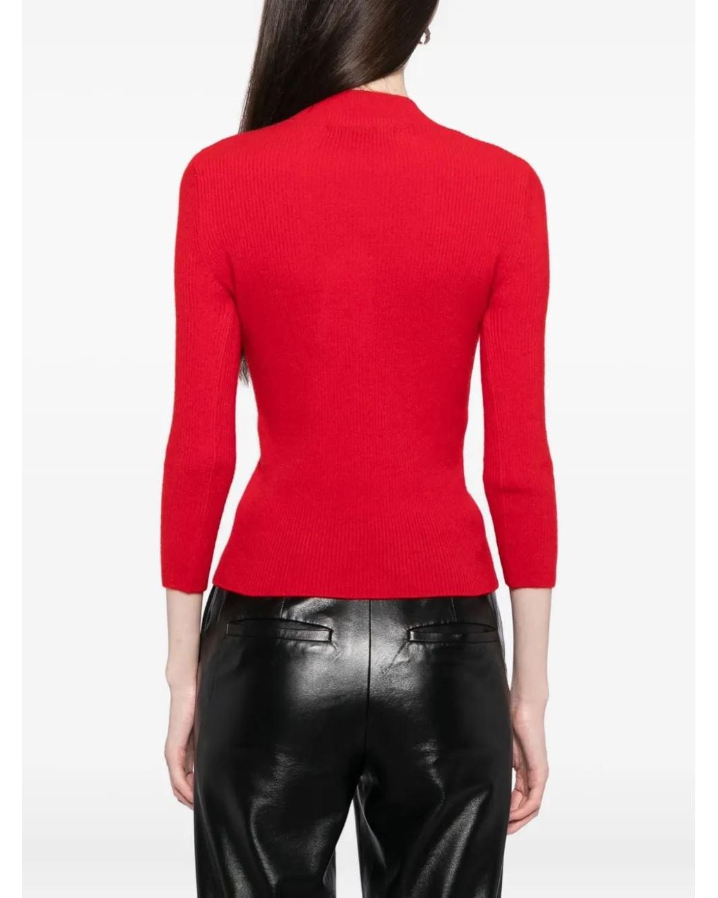 ALAINPAUL Red Knitted Top