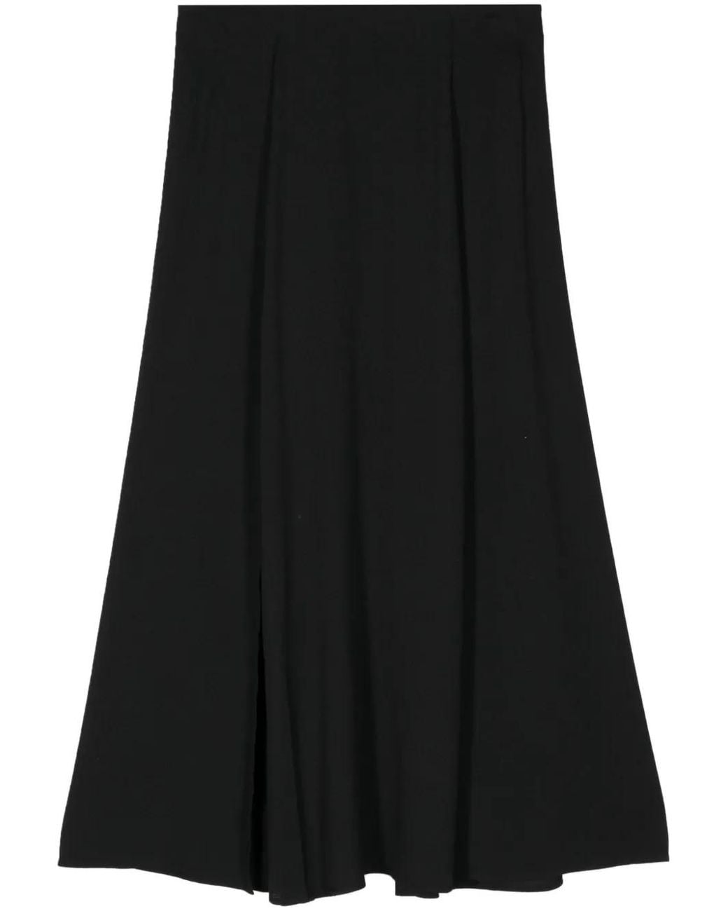 Reformation Black Zoe Midi Skirt