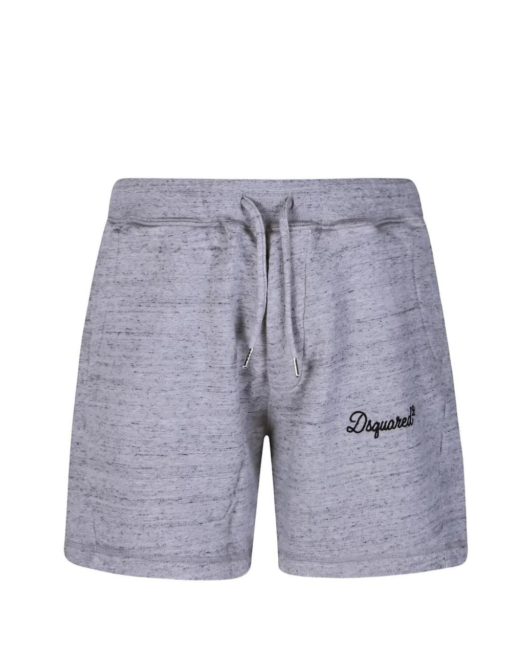 DSquared² Blue Logo-Embroidered Drawstring Shorts for men