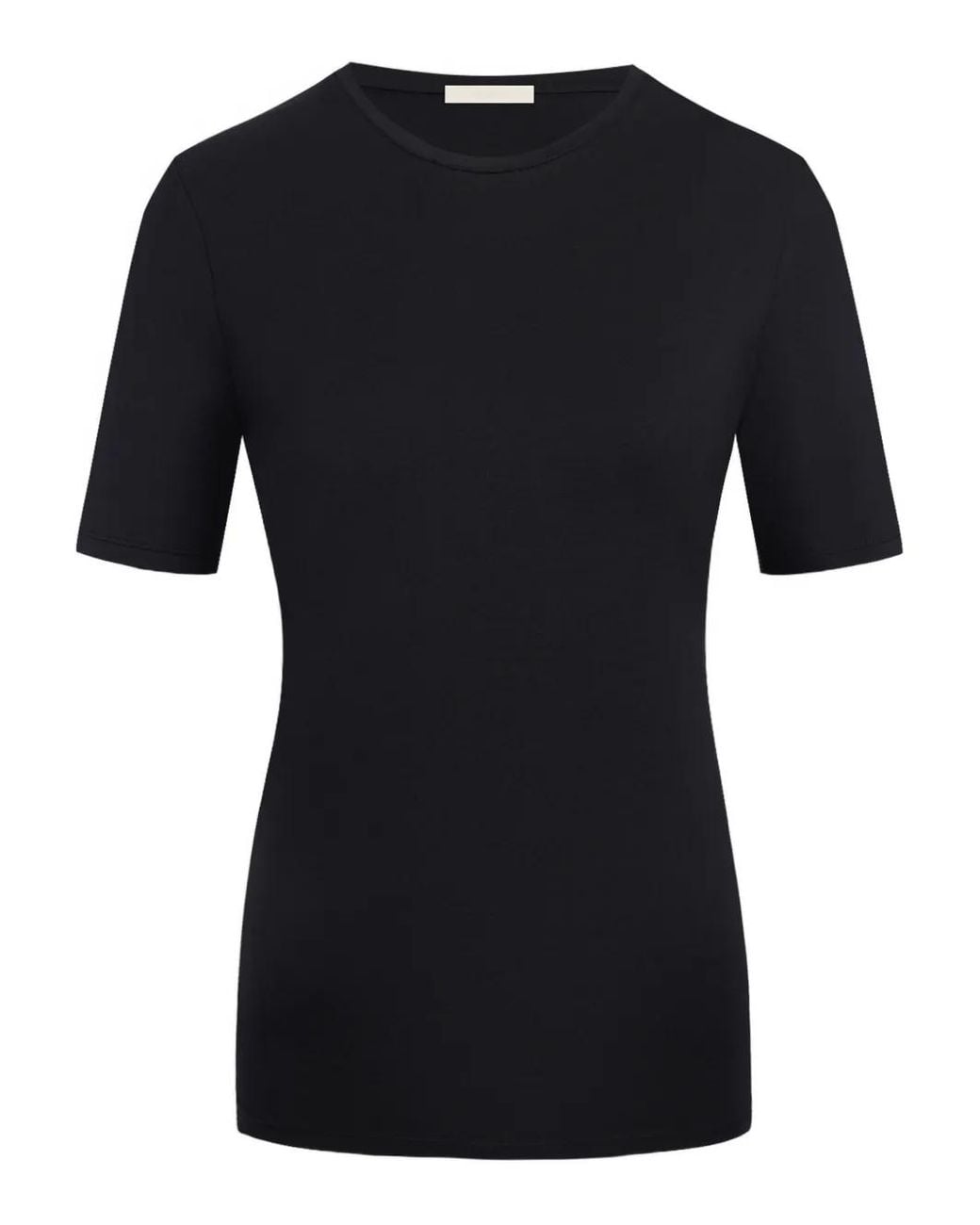 12 STOREEZ Black Crew-Neck T-Shirt