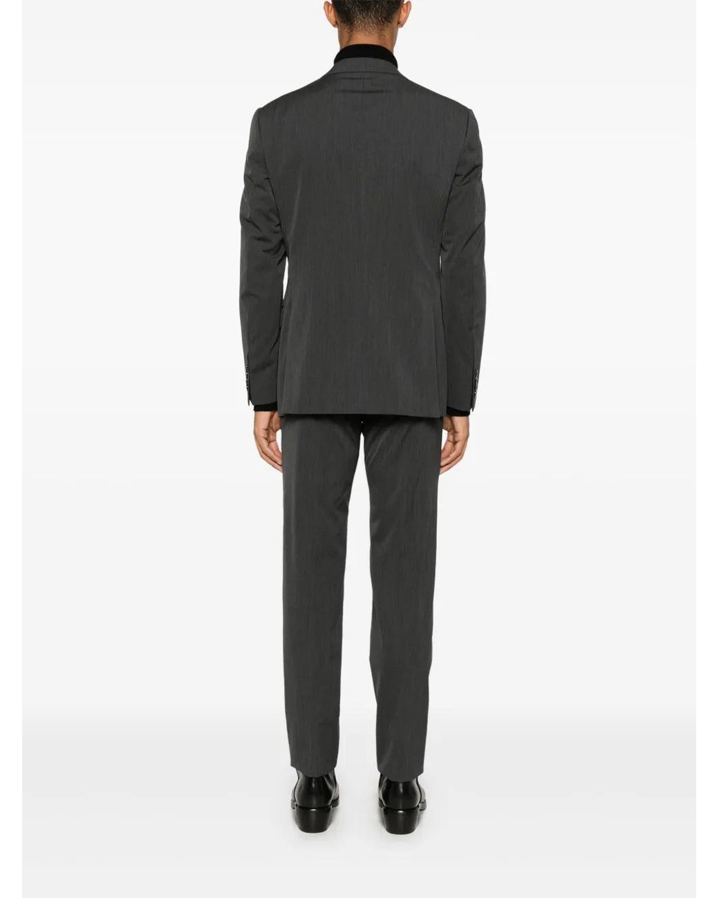 Giorgio Armani Gray Virgin-Wool Suit for men