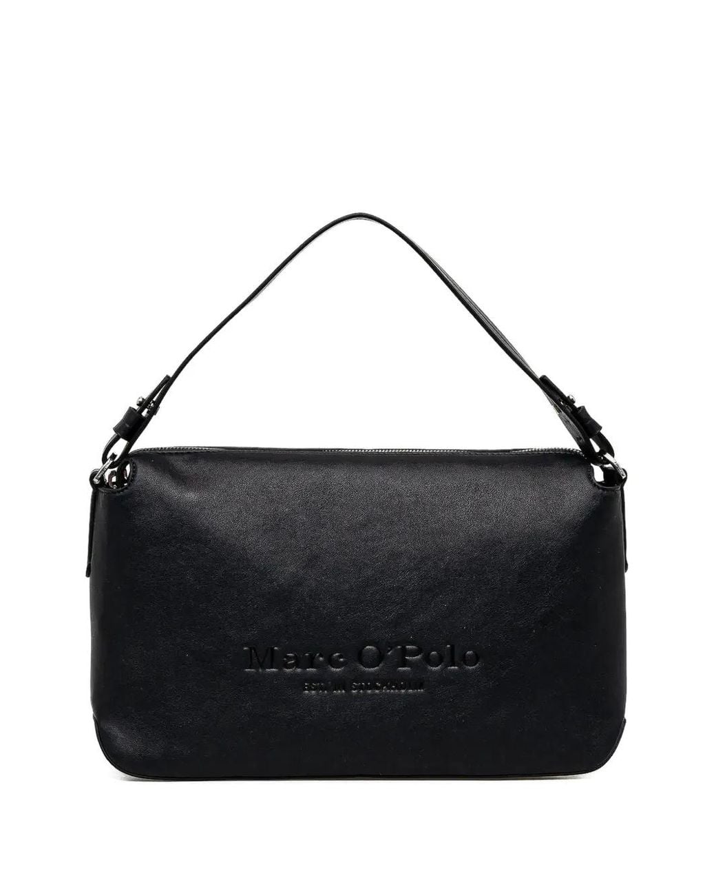 Marc O' Polo Black Debossed Tote Bag