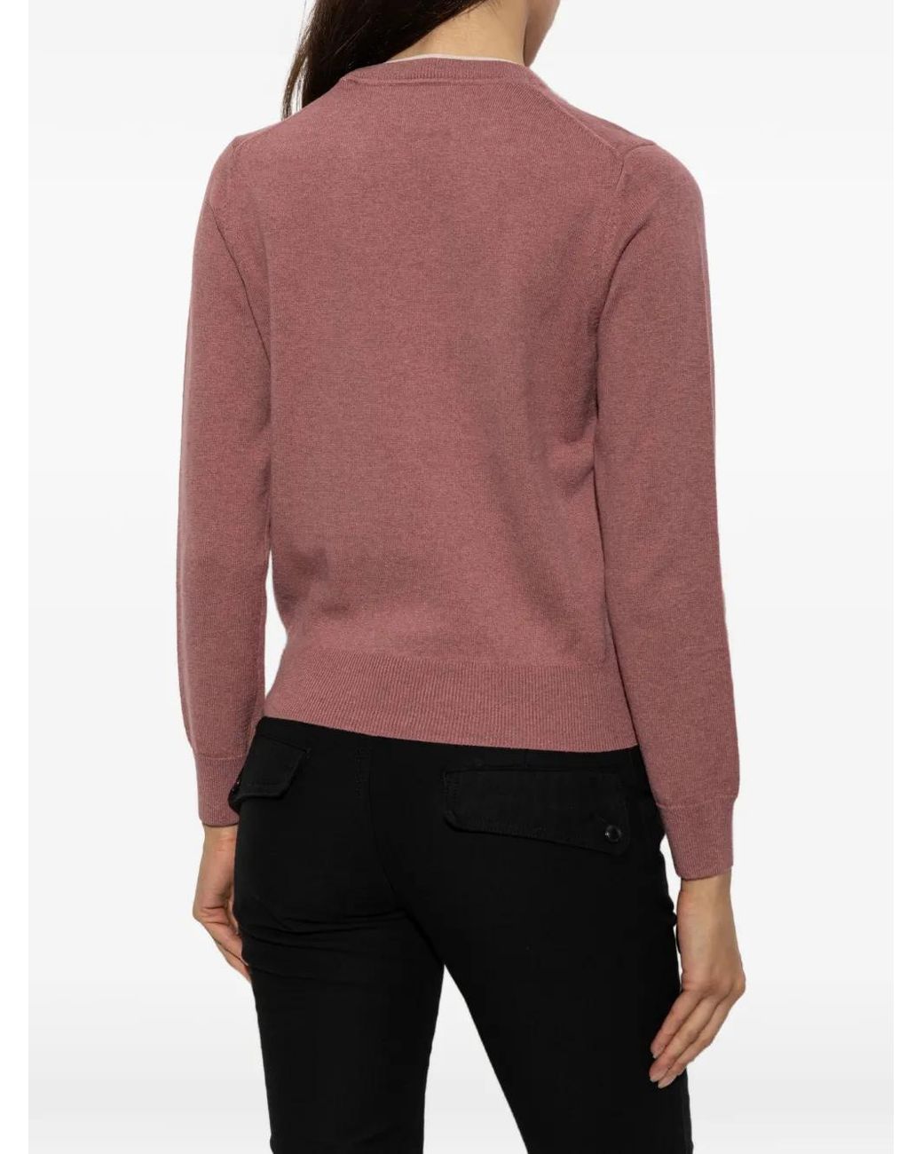 Isabel Marant Pink Lanta Logo-Intarsia Sweater