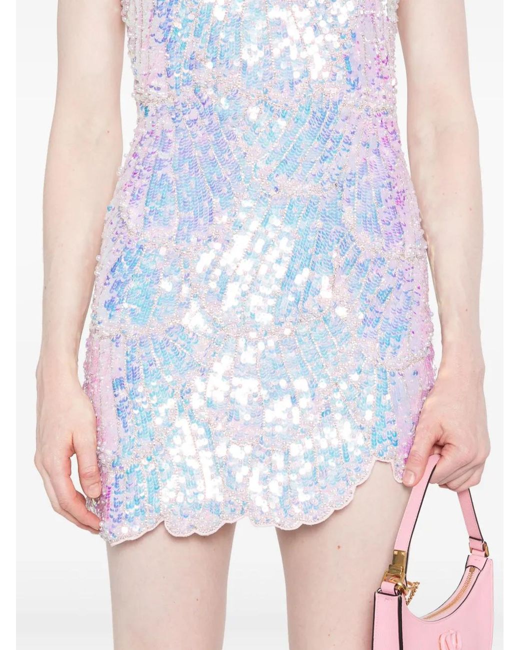 retroféte Blue Avalee Mini Dress