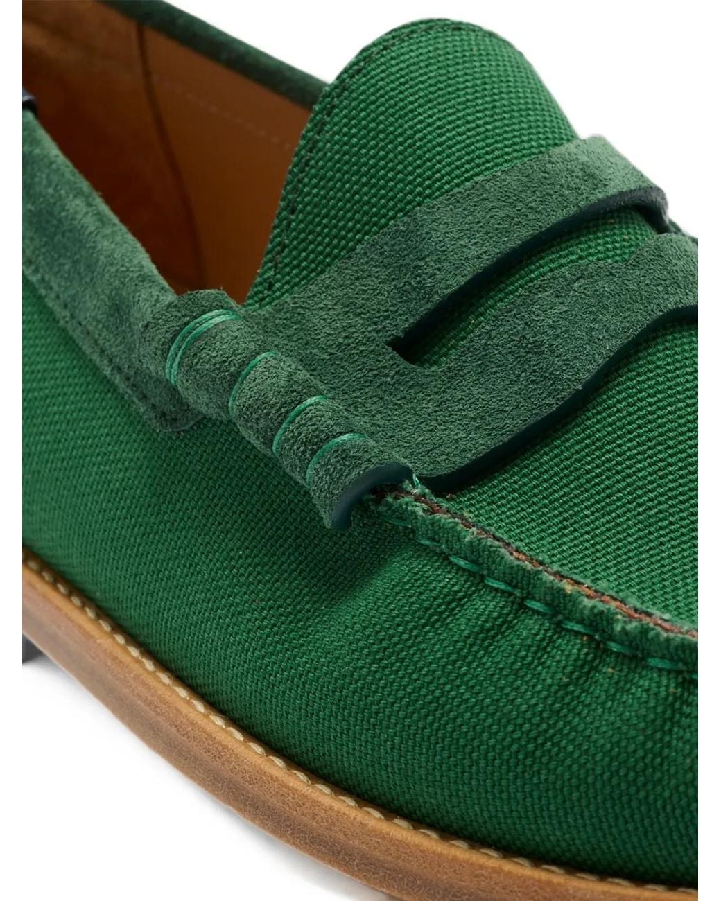 Blu Scarpa Green Mocassins College for men