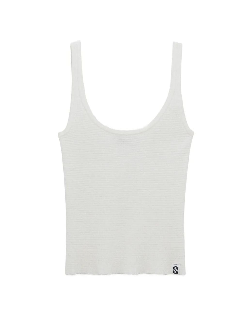 Jonathan Simkhai White Rayne Knit Tank Top