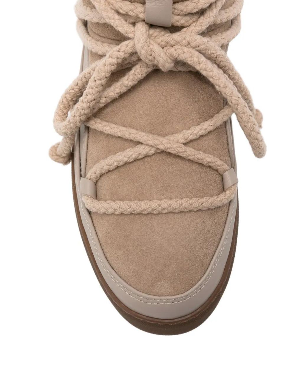 Inuikii Brown Lace-Up Suede Boots