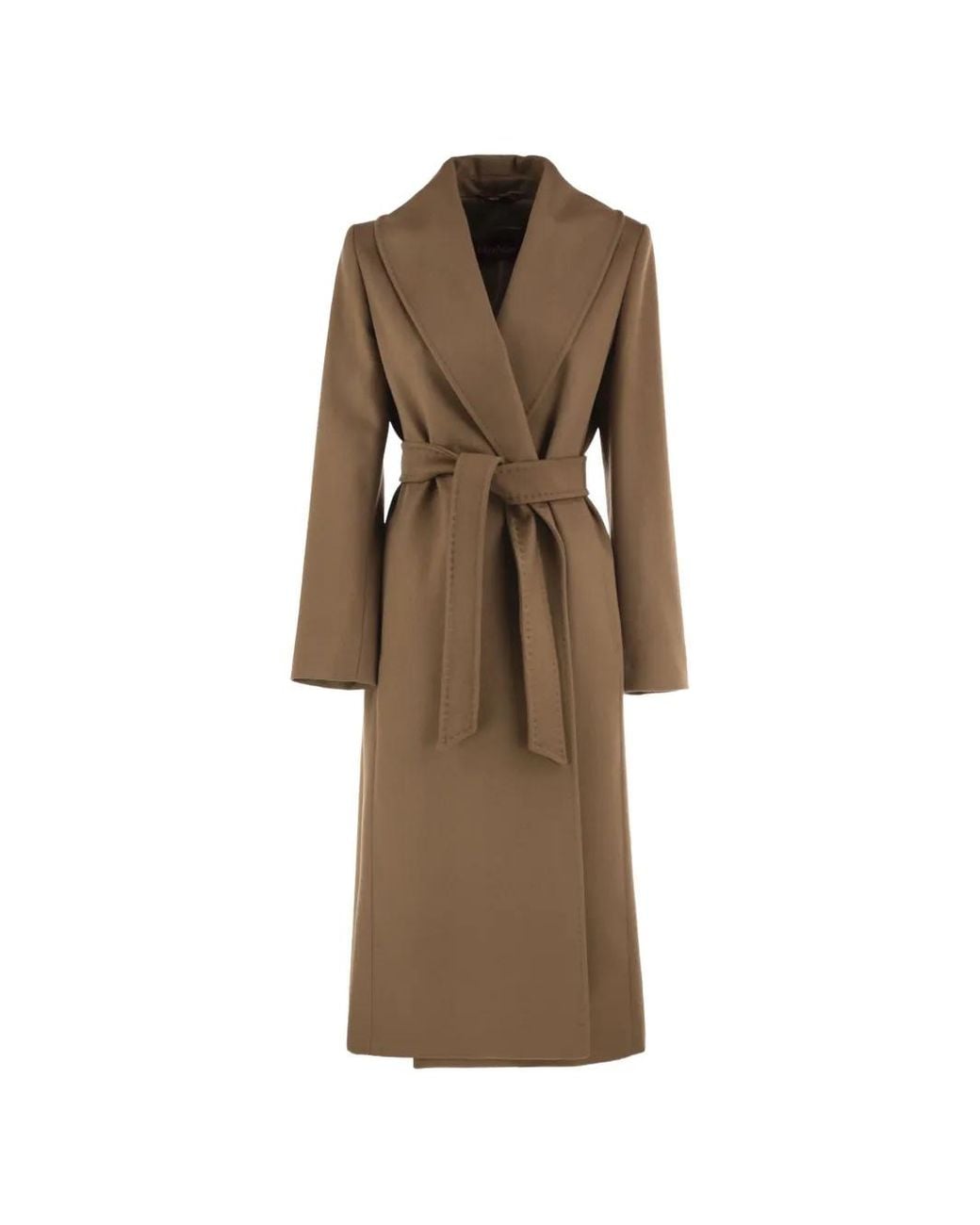 Max Mara Natural Belted Wrap Coat