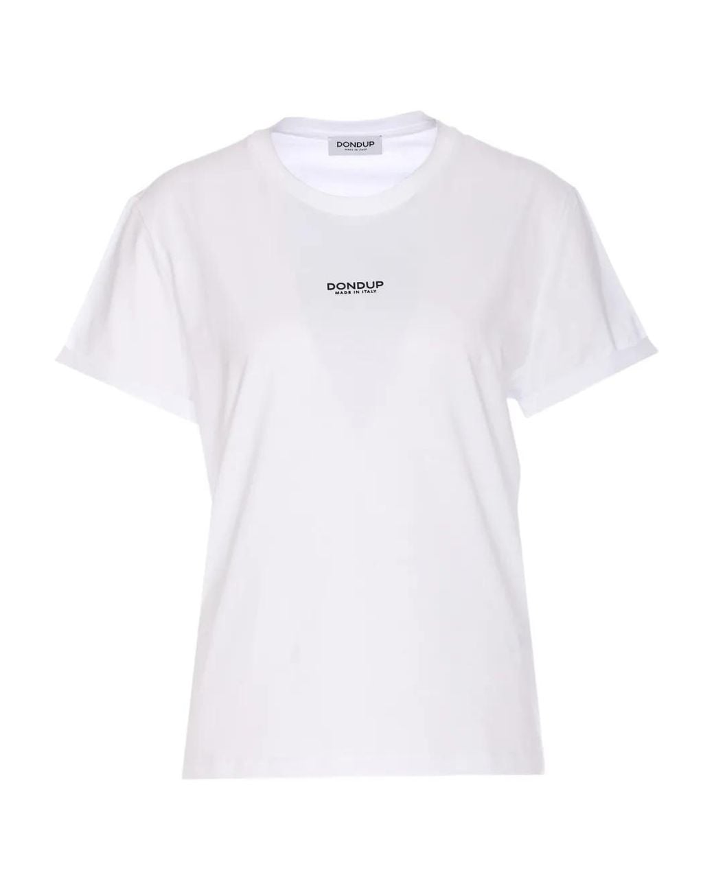 Dondup White Logo-Embellished T-Shirt