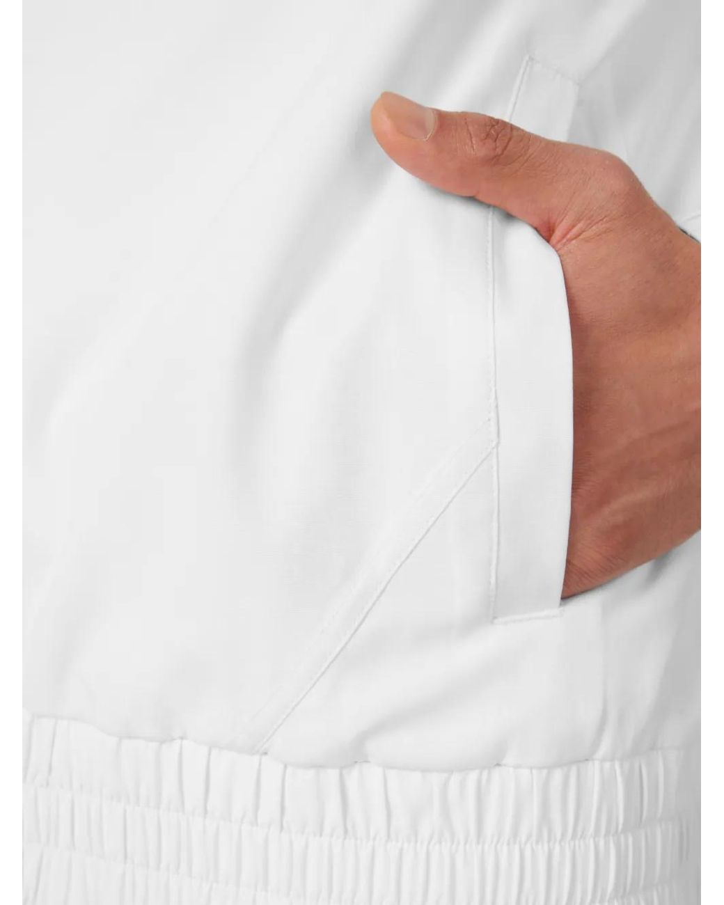 Fila White Tennis Court Logo-Patch Track Jacket for men